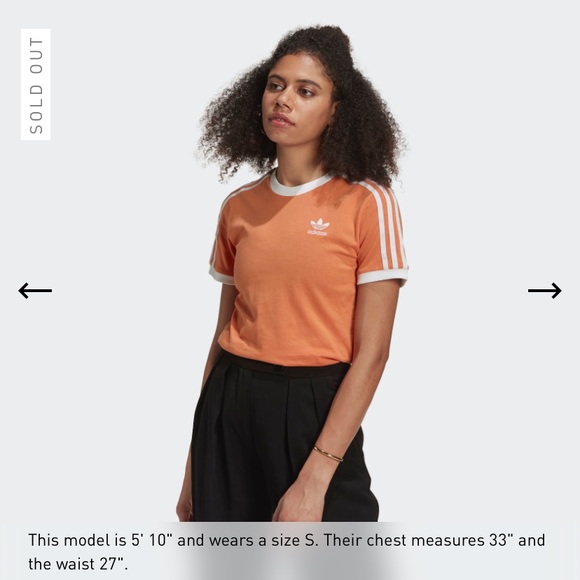 Orange/salmon color adidas t-shirt size medium - Picture 3 of 3